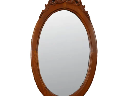 Mirror Oval in Imported Teak
