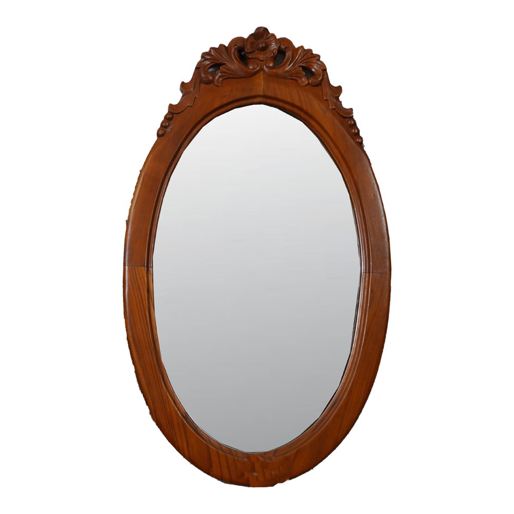 Mirror Oval in Imported Teak
