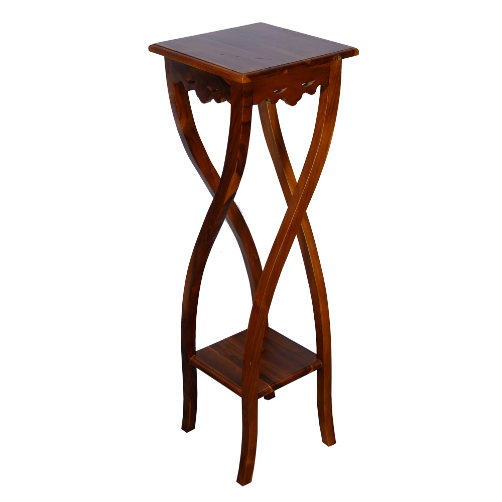 Telephone Stand Square Small Size in Imported Teak