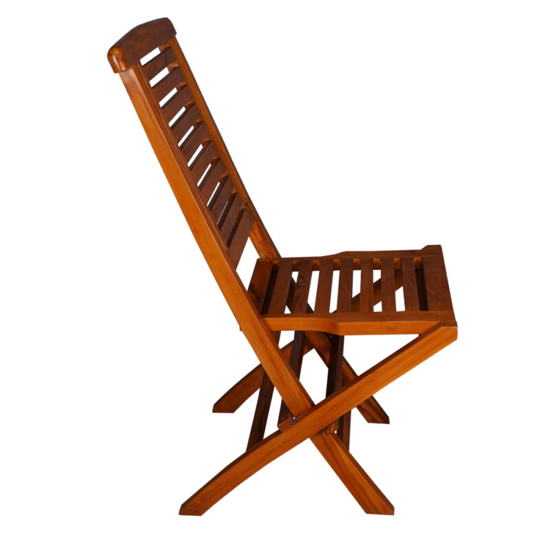 Folding Chair Cross in Teak Wood