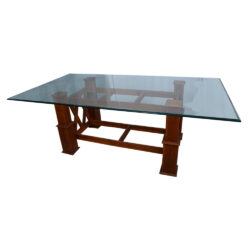 Glass dining table 6 seater 11