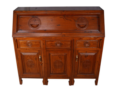 Study Table with Dock Chair in Teak Wood