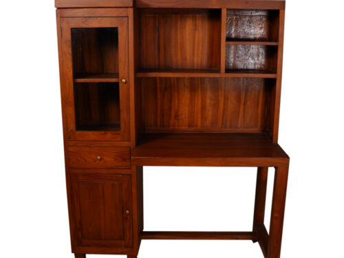 Study Table with Book Shelf in Imported Teak