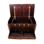 Brass Work Chest Box Large in Rosewood