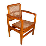 Arm Chair with Cane in Teak Wood