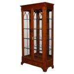 Crockery Shelf Double Door Reaper in Teak Wood