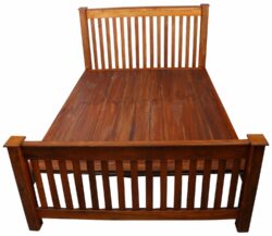 Reaper Queen Size Bed Without Storage in Teak Wood