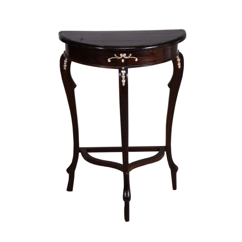 Console Table Mini with Mother of Pearl Work in Rosewood