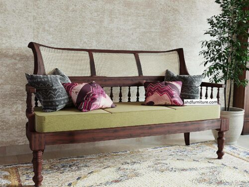 3 Seater Wooden Sofa 57