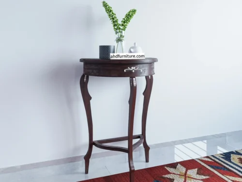 Console Table Mini with Mother of Pearl Work in Rosewood