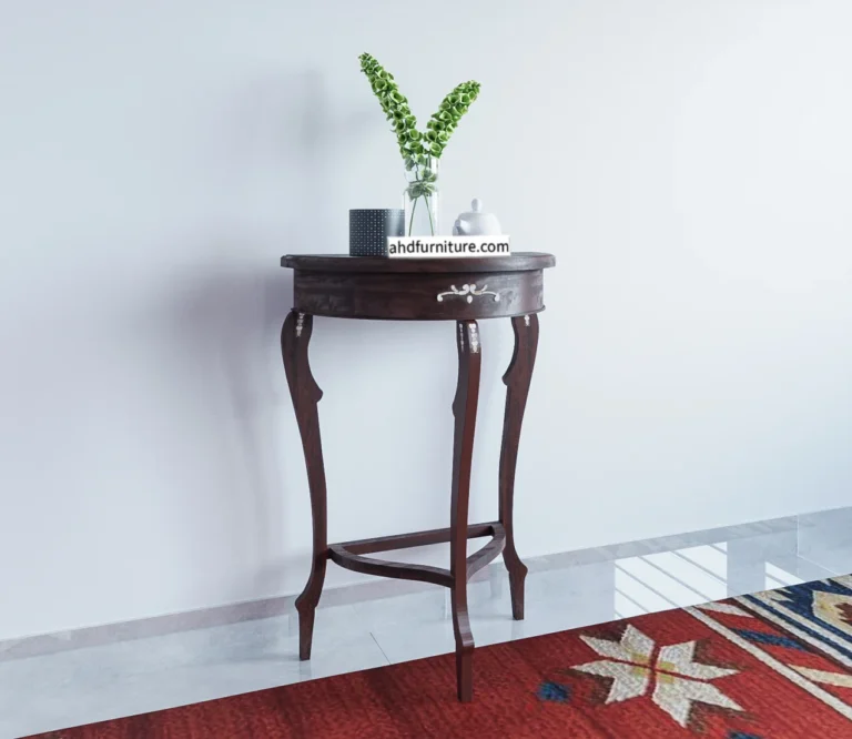 Console Table Mini with Mother of Pearl Work in Rosewood