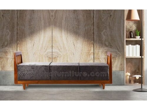 CNC Wooden Diwan Cot in Teak Wood