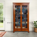 Crockery Shelf Double Door Reaper in Teak Wood