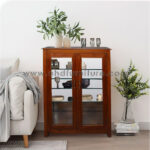 Crockery Shelf Mini in Teak Wood - Teak Wood, Closed Storage