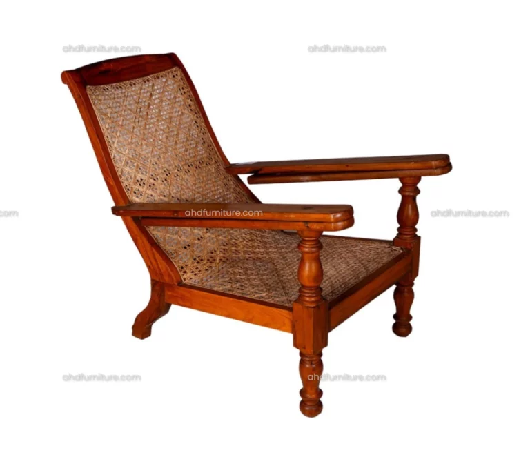 Easy Chair ( Charu Kasera ) with Cane in Teak Wood