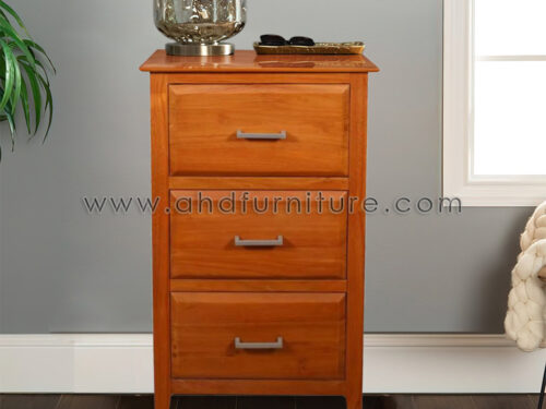 Italian Chest with 3 Drawers in Imported Teak