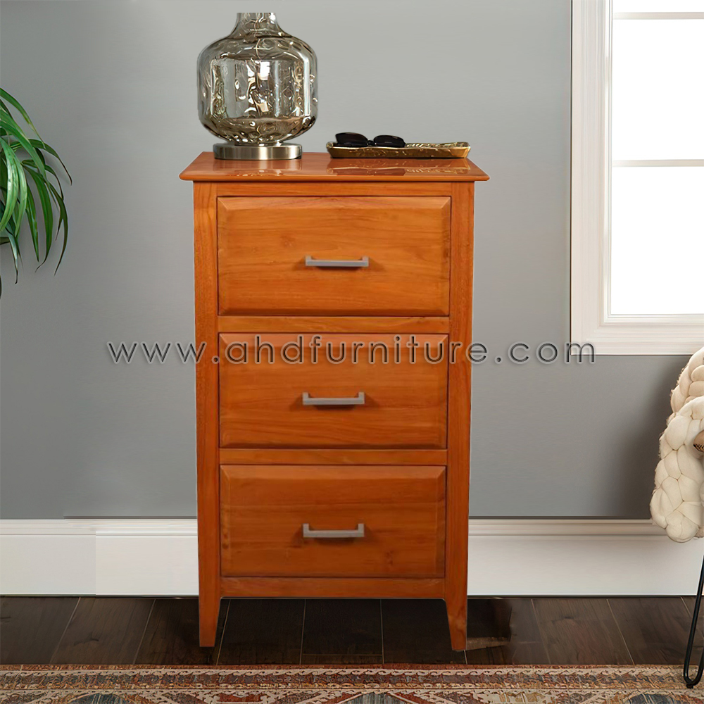 Italian Chest with 3 Drawers in Imported Teak