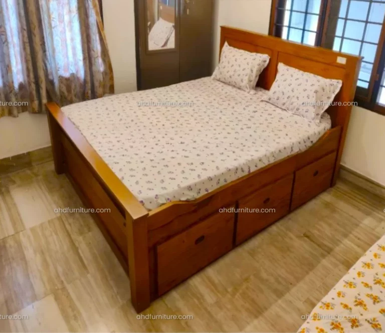 Oracle Queen Size Storage Bed in Imported Teak Wood