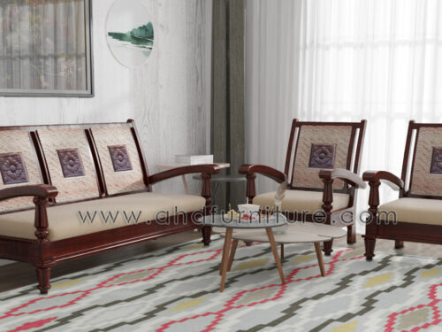 Orchid Sofa Set in Rosewood