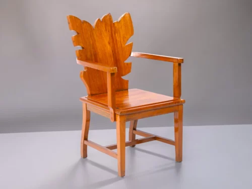 Antique Arm Chair Leaf Type in Teak Wood