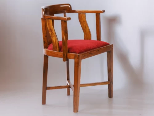 Antique Tub Chair (with Cushion) in Teak Wood