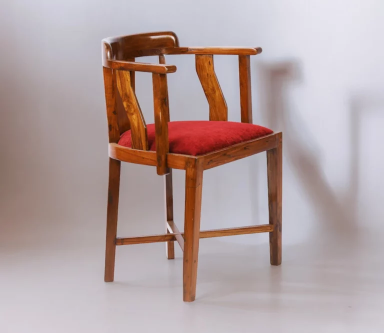 Antique Tub Chair (with Cushion) in Teak Wood