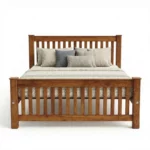 Reaper Queen Size Bed Without Storage in Teak Wood