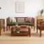Ring Wooden Sofa Set in Teak Wood set 3+1+1