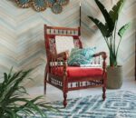 wooden sofa set 1 seater