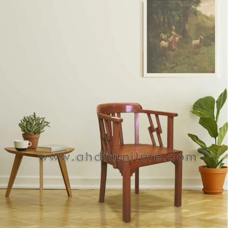 Teak Wood Tub Chair Antique