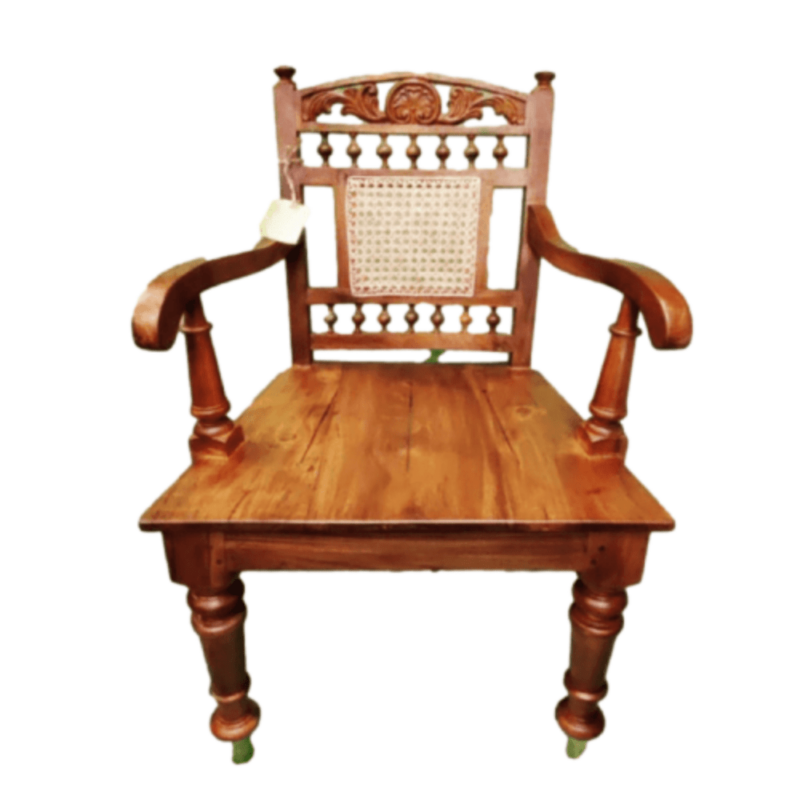 Teak Wood Royal Chair with Plank Seat