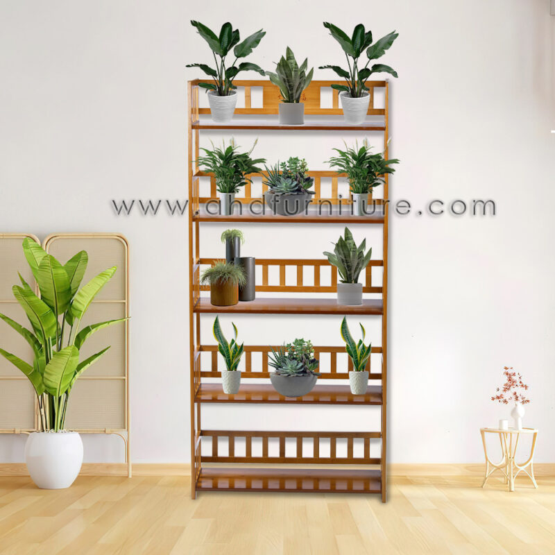 Wooden Plant Stand In Imported Teak Wood