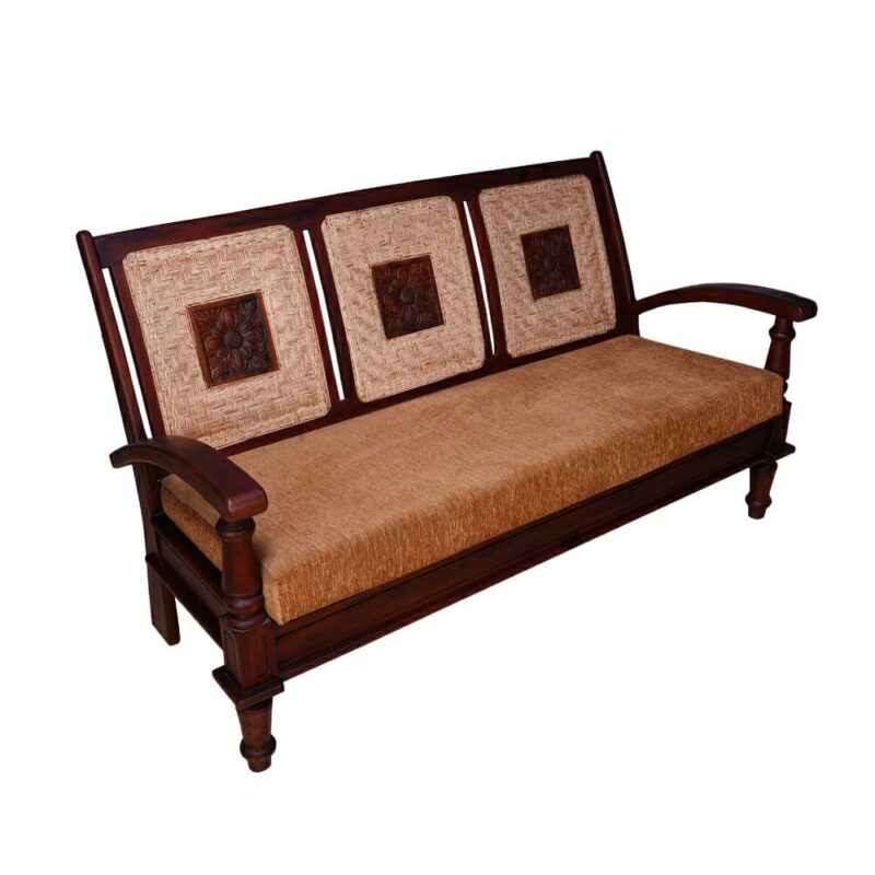 3 Seater Wooden Sofa 8