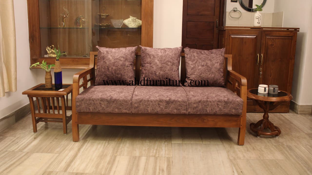 Ritz Sofa 3 Seater In Teak Wood