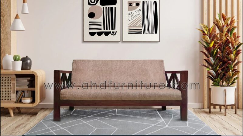 3 Seater Wooden Sofa 5