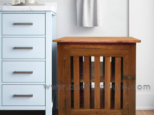 Laundry Box Reaper in Teak Wood