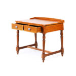 Vintage 2 Drawers Study Table in Teak Wood
