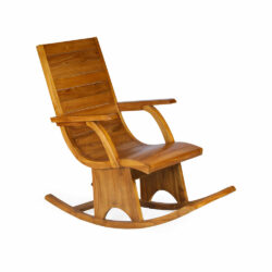 Wooden Chair Rocking Classic Design in Teak Wood