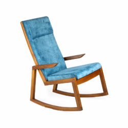 Rocking Chair With Cushions in Teak Wood
