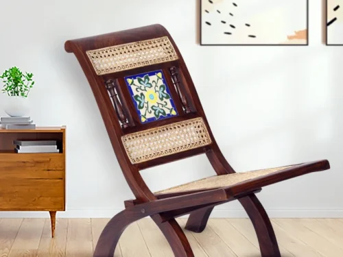 Folding Boat Chair in Rosewood