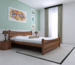 N4 King Size Bed in Teak Wood