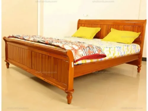 N1 Queen Size Bed in Teak Wood without storage