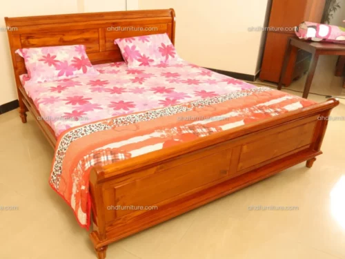 N2 Queen Size Bed in Teak Wood
