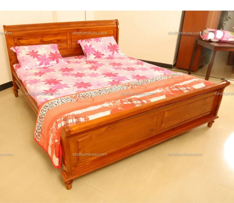 N2 Queen Size Bed in Teak Wood