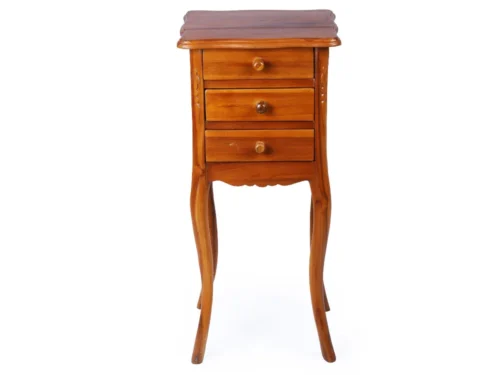 Simple 3 Drawers Telephone Stand in Imported Teak