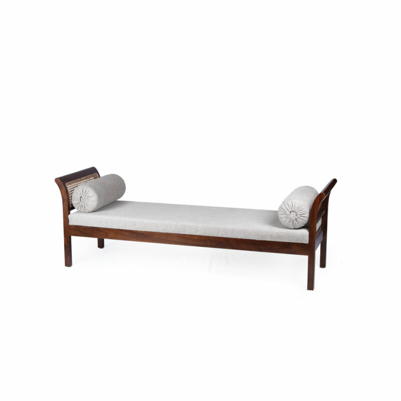 Contemporary Single Diwan Cot in Rosewood