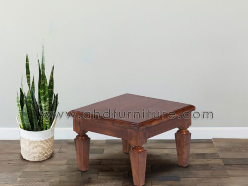 Peedam Square Stand in Teak Wood