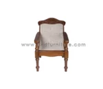 Wooden Easy Chair with Diamond Cane Work - Teak Wood - Image 8