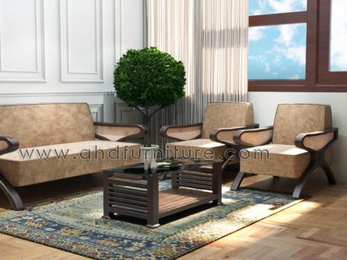 Sheraton Sofa Set in Rosewood
