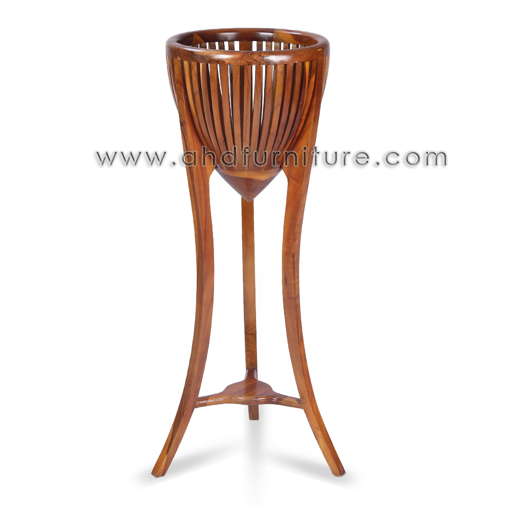 Flower Stand Basket 3 Legs Large Size in Imported Teak